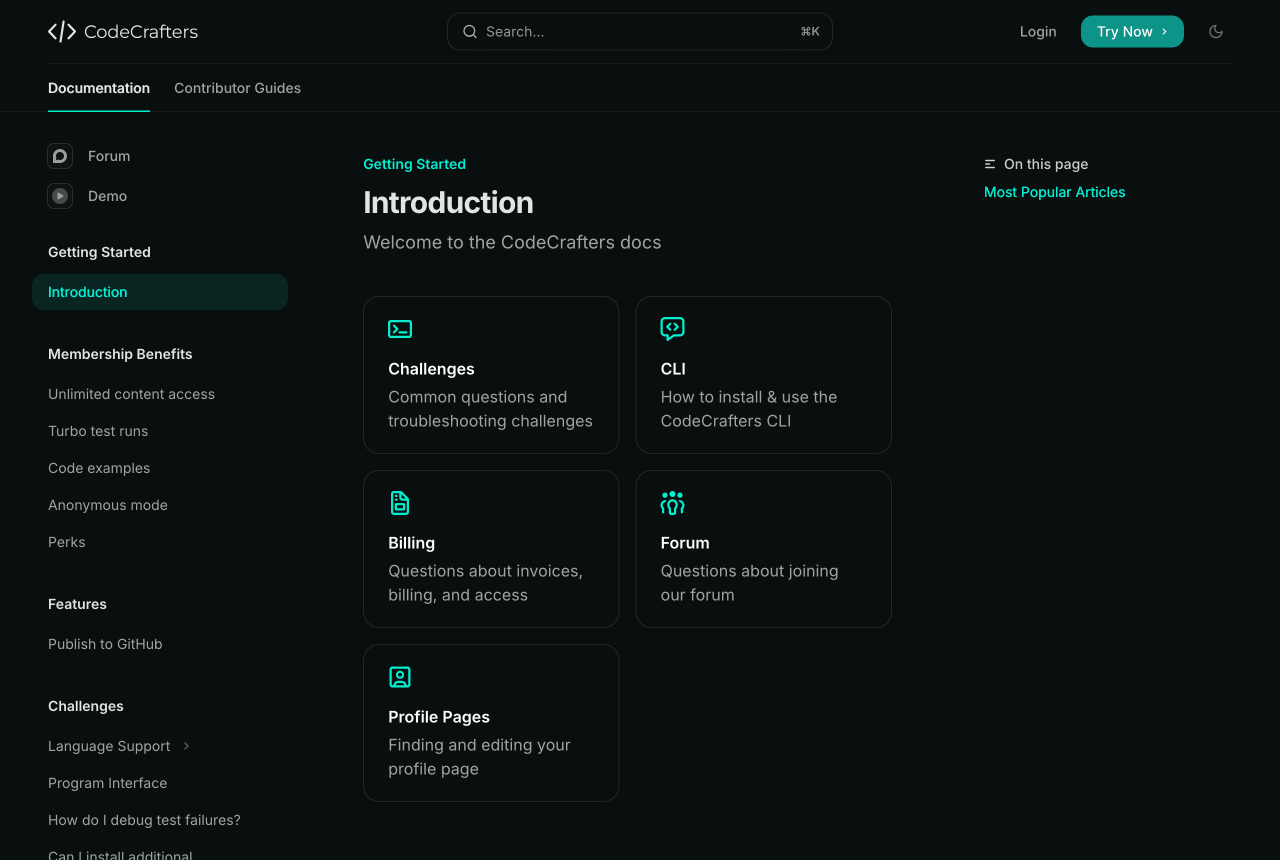 CodeCrafters docs preview