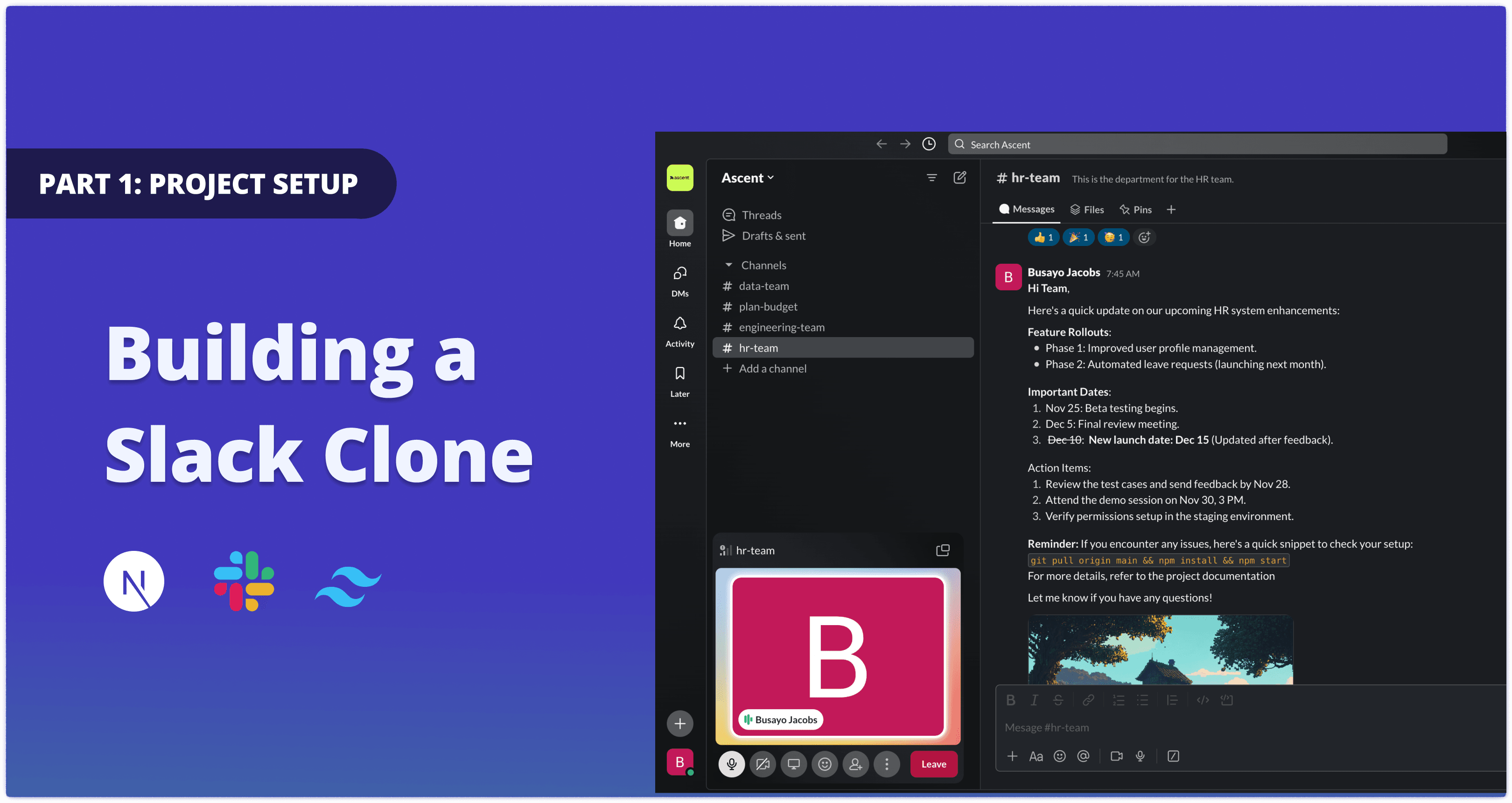 slack-clone preview